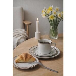 Dansk Designs 1970s Brown Mist Stoneware 6 Sets Of Coffee Tea Service, 18 Items